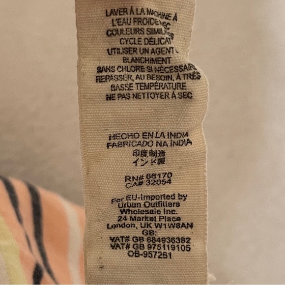 Free People Lilah Striped Boho Cute Summer Midi Dress‎ Women's XS - Picture 12 of 12